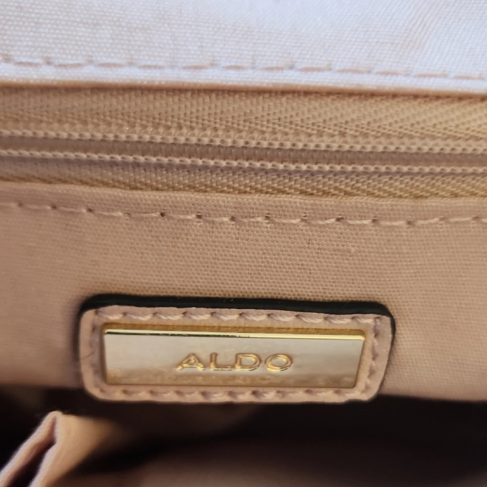 Aldo Glittering Pink Mini Bag with Plush Charm - Picture 2 of 14